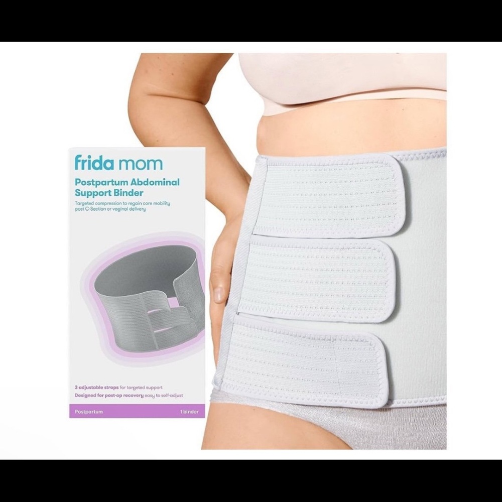 Frida Mom Abdominal Support Binder in Light Gray